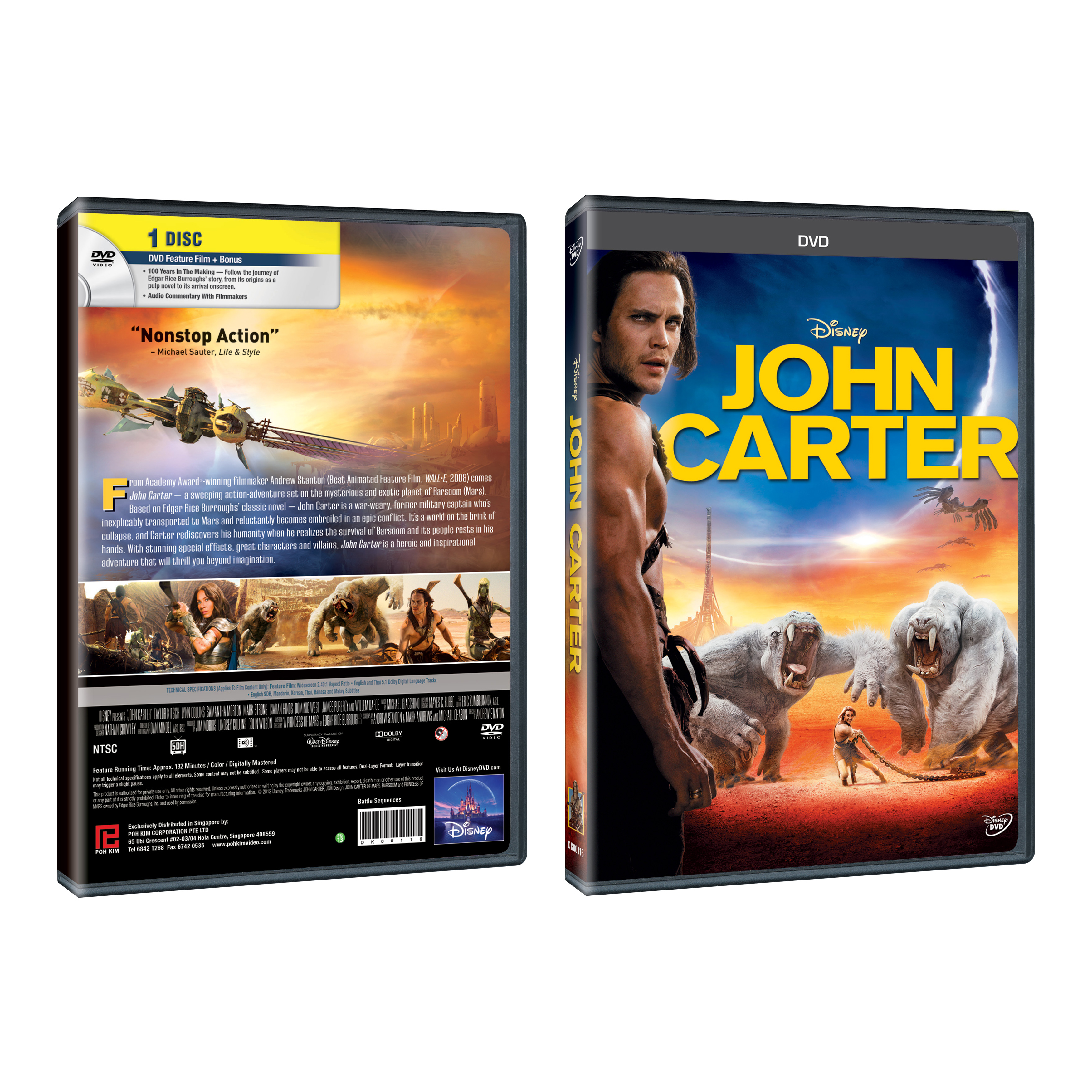 John Carter (DVD) Poh Kim Video