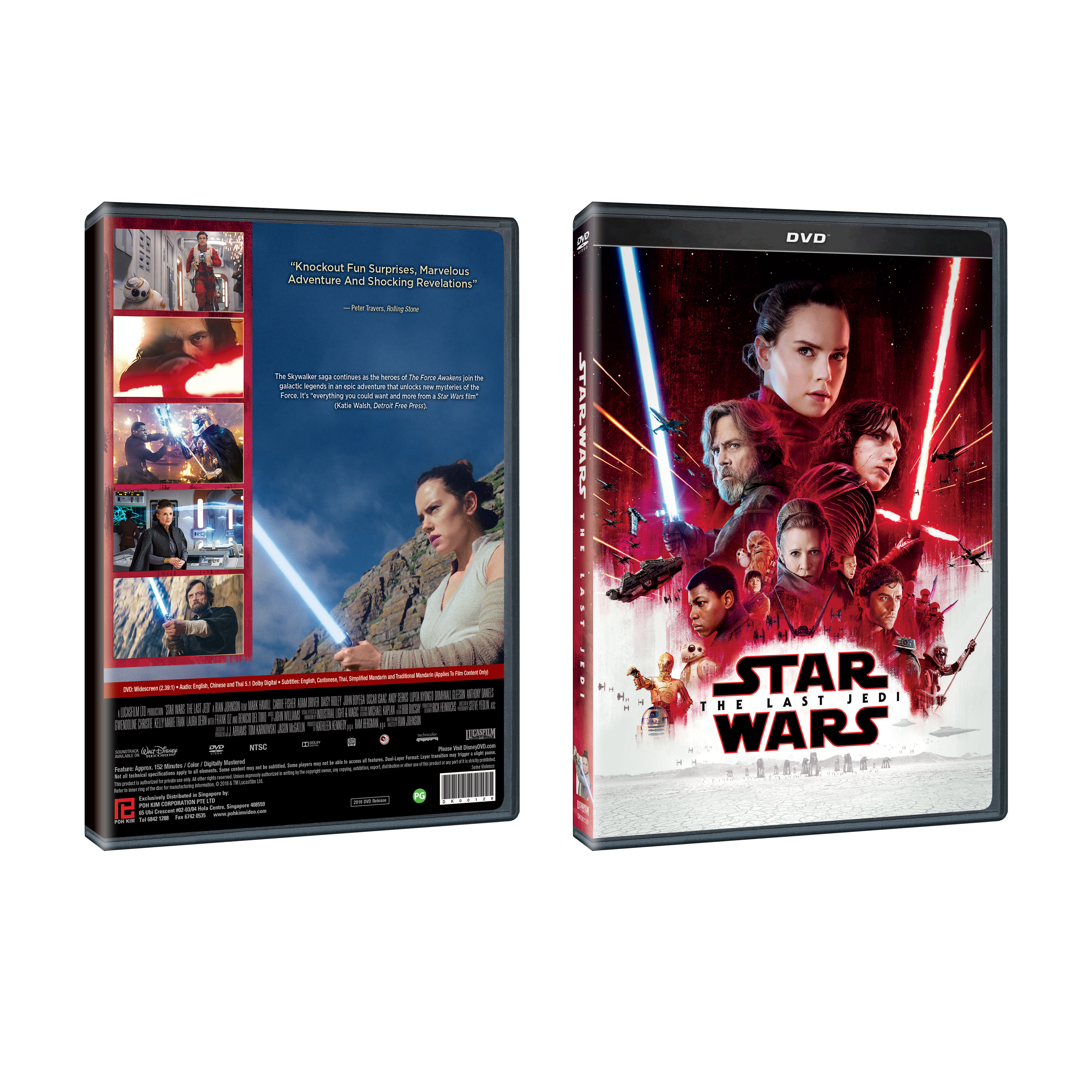Star Wars The Last Jedi Dvd Poh Kim Video